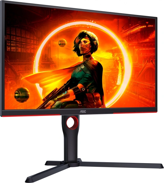 Монитор AOC 24.5" Gaming 25G3ZM черный/красный VA LED 16:9 HDMI матовая HAS Piv 300cd 178гр/178гр 1920x1080 240Hz FreeSync DP FHD 4.24кг