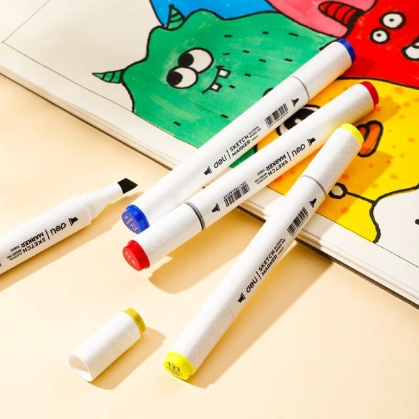 Набор маркеров для скетчинга Deli E70803-48 Color Emotion 11мм 150мм трехгр. двойной пиш. наконечник