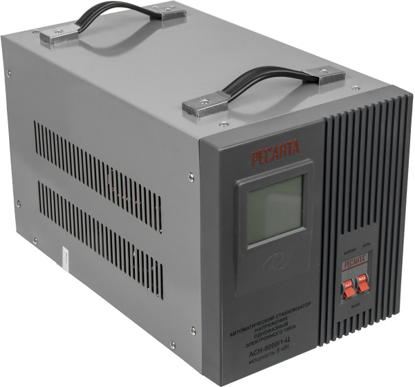 Стабилизатор напряжения Ресанта АСН-8000/1-Ц однофазный серый (63/6/7)