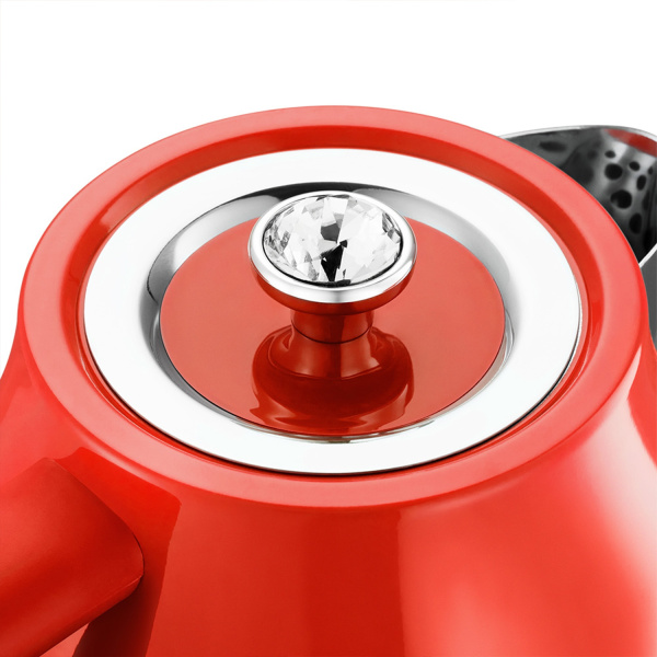 Чайник электрический Kitfort КТ-6147-3 1.7л. 2200Вт красный корпус: металл/пластик