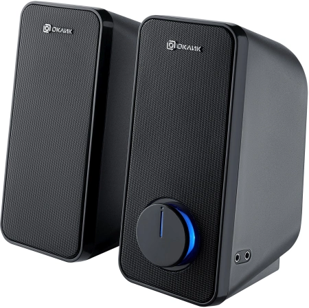 Колонки Оклик OK-175 2.0 черный 16Вт портативные