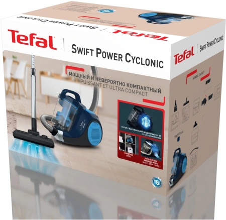 Пылесос Tefal TW2971EA 750Вт синий