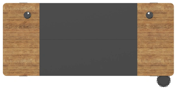 Стол для компьютера Cactus CS-EDL-BAWD столешница МДФ черный дуб антик каркас черный