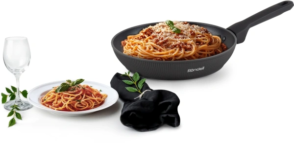 Сковорода Rondell Shell RDA-1926 круглая 26см покрытие: Xylan Plus ручка несъемная (без крышки) темно-серый