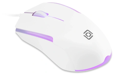 Мышь Оклик 245M белый оптическая (1000dpi) USB (3but)