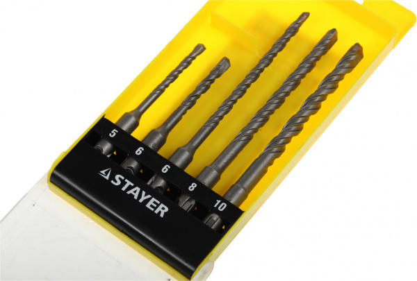 Набор буров Stayer 2930-H5 по бетону (5пред.) для дрелей/перфораторов