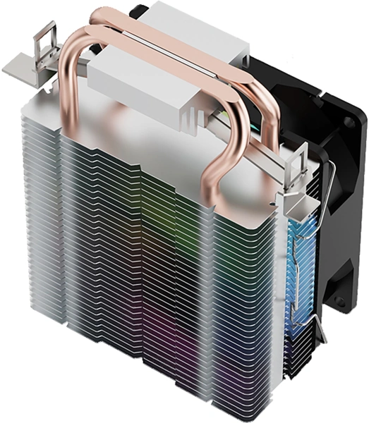 Устройство охлаждения(кулер) Digma D-CPC110-1 90x90x25mm Soc-AM4/1151/1200 черный 3-pin 23dB Al+Cu 110W 245gr Ret