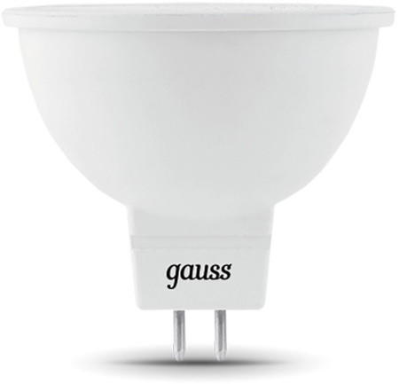 Лампа светодиодная Gauss 101505305 5Вт цок.:GU5.3 рефлек. 220B 6500K св.свеч.бел.хол. (упак.:10шт)