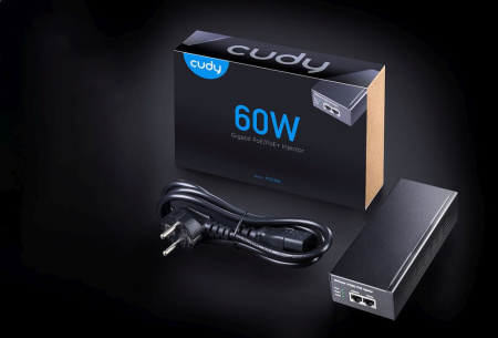 Инжектор PoE Cudy POE300 10/100/1000BASE-T 60Вт 53В(DC)