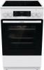 Плита Электрическая Gorenje GECS5C70WA белый/черный стеклокерамика (без крышки)