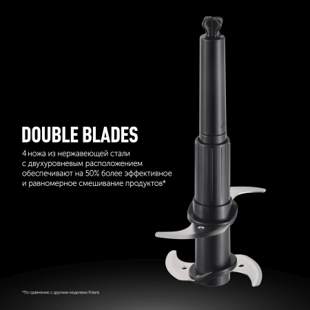 Блендер портативный Polaris PTB 0435 400Вт черный