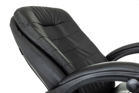 Кресло руководителя Бюрократ T-9950MSG-F черный эко.кожа крестов. пластик подст.для ног