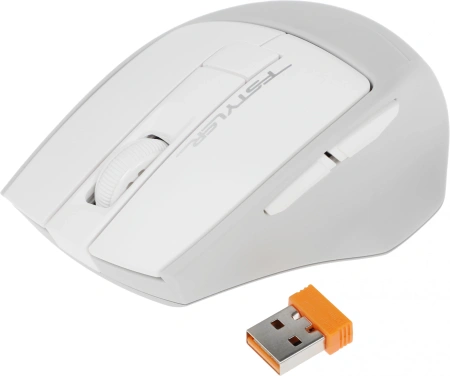 Мышь A4Tech Fstyler FG30S белый/серый оптическая (2000dpi) silent беспроводная USB (6but)