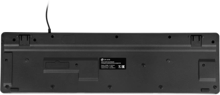 Клавиатура Оклик 420MRL черный USB slim Multimedia LED