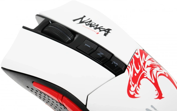 Мышь A4Tech Bloody R90 Plus Naraka белый/рисунок оптическая 5000dpi беспров. USB 7but