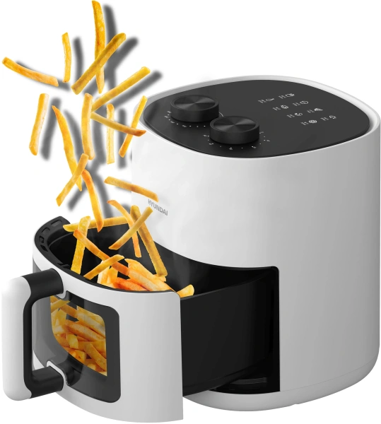 Аэрогриль Hyundai HYF-2007 1500Вт белый/черный