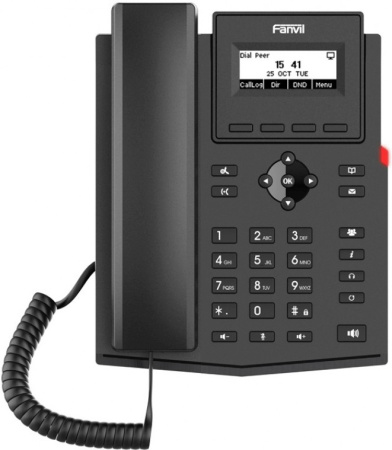 Телефон IP Fanvil X301P черный
