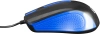 Мышь Оклик 225M черный/синий оптическая (1000dpi) USB (3but)