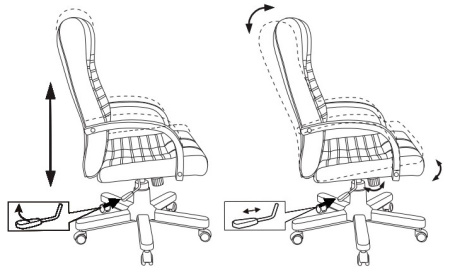 Кресло руководителя Бюрократ KB-10WALNUT черный эко.кожа крестов. металл/дерево
