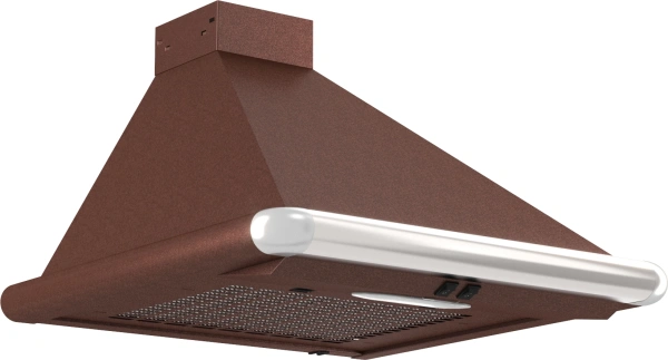 Вытяжка каминная Elikor Сатурн 50П-180-В1Л медный антик/нержавеющая сталь управление: кнопочное (1 мотор)