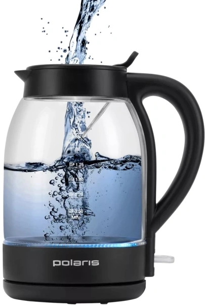 Чайник электрический Polaris PWK 1797CGL 1.8л. 2200Вт черный корпус: стекло