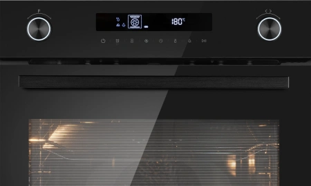 Духовой шкаф Электрический Weissgauff EOM 741 PDB Black Edition черный