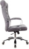 Кресло руководителя Бюрократ T-9928SL Fabric серый Italia 26 крестов. металл хром