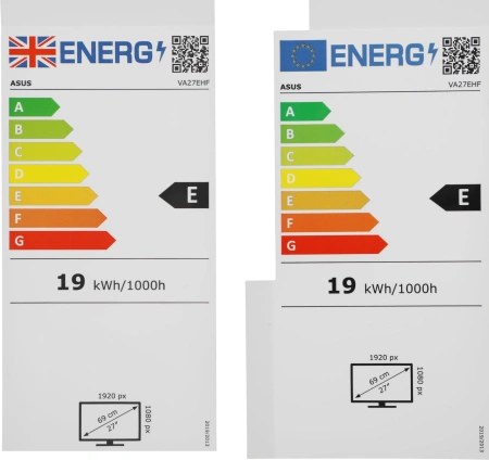 Монитор Asus 27" VA27EHF IPS FHD чер 1ms HDMI 100Hz 250cd In