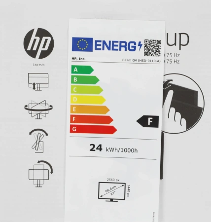 Монитор HP 27" E27d G4 черный IPS LED 5ms 16:9 HDMI HAS 300cd 178гр/178гр 2560x1440 75Hz DP USB 8.52кг