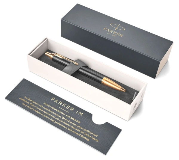 Ручка шариков. Parker IM Premium K323 (CW1931667) Black GT M син. черн. подар.кор.