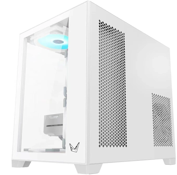 Корпус Formula Crystal Z5 TG белый без БП mATX 11x120mm 2xUSB2.0 1xUSB3.0 audio bott PSU