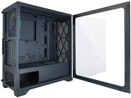 Корпус Azza Hive черный без БП ATX 1x120mm 2xUSB2.0 1xUSB3.0 audio bott PSU
