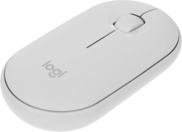 Мышь Logitech Pebble M350 белый оптическая 1000dpi беспров. BT/Radio USB 2but (910-005541)
