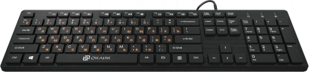 Клавиатура Оклик 520M2U черный/черный USB slim Multimedia