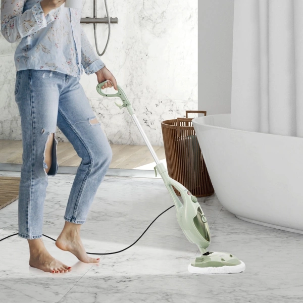 Швабра паровая Kitfort КТ-1076 1300Вт фисташковый