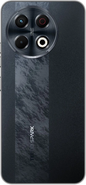 Смартфон Tecno Spark 30 Pro 128Gb 8Gb черный моноблок 3G 4G 2Sim 6.78" 1080x2436 Android 14 108Mpix 802.11 a/b/g/n/ac NFC GPS GSM900/1800 TouchSc Protect FM microSD max1024Gb