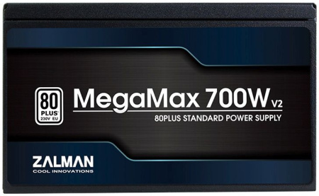 Блок питания Zalman ATX 700W ZM700-TXII V2 80+ (24+4+4pin) APFC 120mm fan 6xSATA RTL