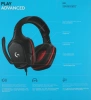 Наушники с микрофоном Logitech G331 черный/красный 2м мониторные (981-000758)