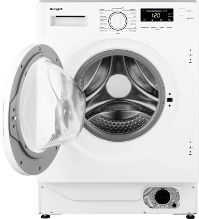 Стиральная машина Weissgauff WMI 6147 Inverter Steam класс:A+++ загрузка до 7кг отжим:1400об/мин белый инвертер