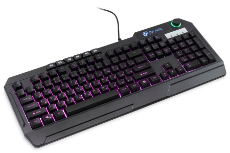 Клавиатура Оклик 715G черный USB Multimedia for gamer LED (1680657)