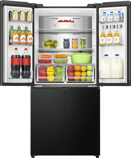 Холодильник Hisense RQ5P470SAF1 3-хкамерн. черный инвертер