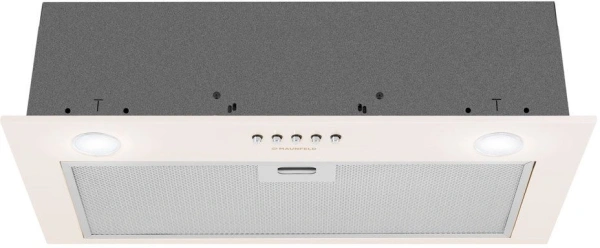 Вытяжка встраиваемая Maunfeld Crosby Singl 60 бежевый управление: кнопочное (1 мотор)