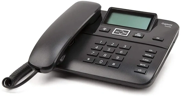 Телефон проводной Gigaset DA260 черный