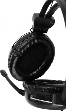 Наушники с микрофоном A4Tech HS-30 черный 2м мониторные оголовье