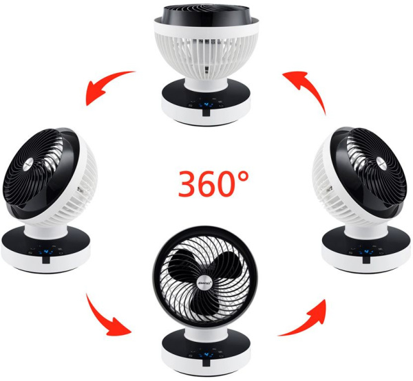 Вентилятор настольный Steba VT 360 39Вт скоростей:4 ПДУ белый/черный (упак.:1шт)