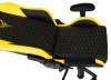 Кресло игровое Knight Neon черный/желтый соты эко.кожа с подголов. крестов. металл
