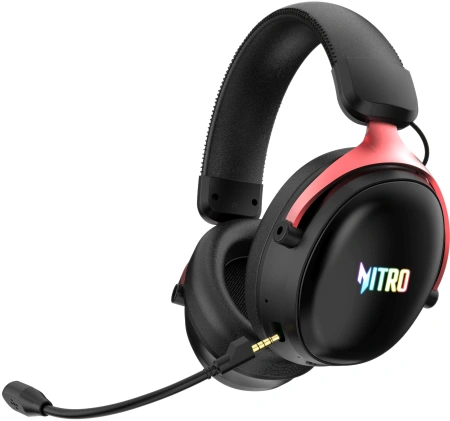 Наушники с микрофоном Acer Nitro OHR401 черный мониторные BT/Radio/3.5mm оголовье (ZL.HDSEE.00H)