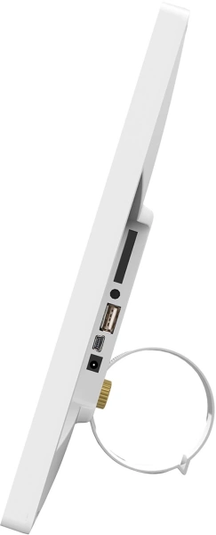 Фоторамка Digma 15.6" PF-1501 IPS 1920x1080 белый пластик ПДУ Видео