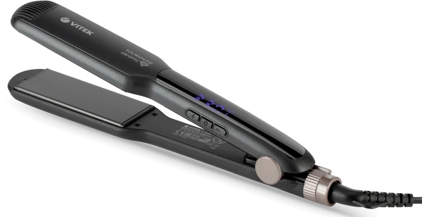 Выпрямитель Vitek VT-8416 60Вт черный макс.темп.:230С покрытие:керамико-турмалиновое