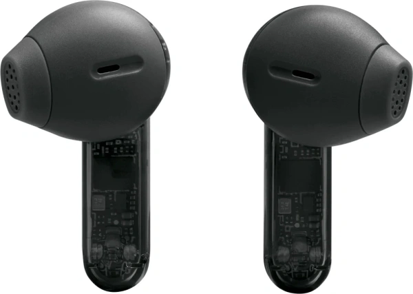 Гарнитура вкладыши JBL Tune Flex 2 Ghost Edition прозрачный/черный беспроводные bluetooth в ушной раковине (JBLTFLEX2GBLK)